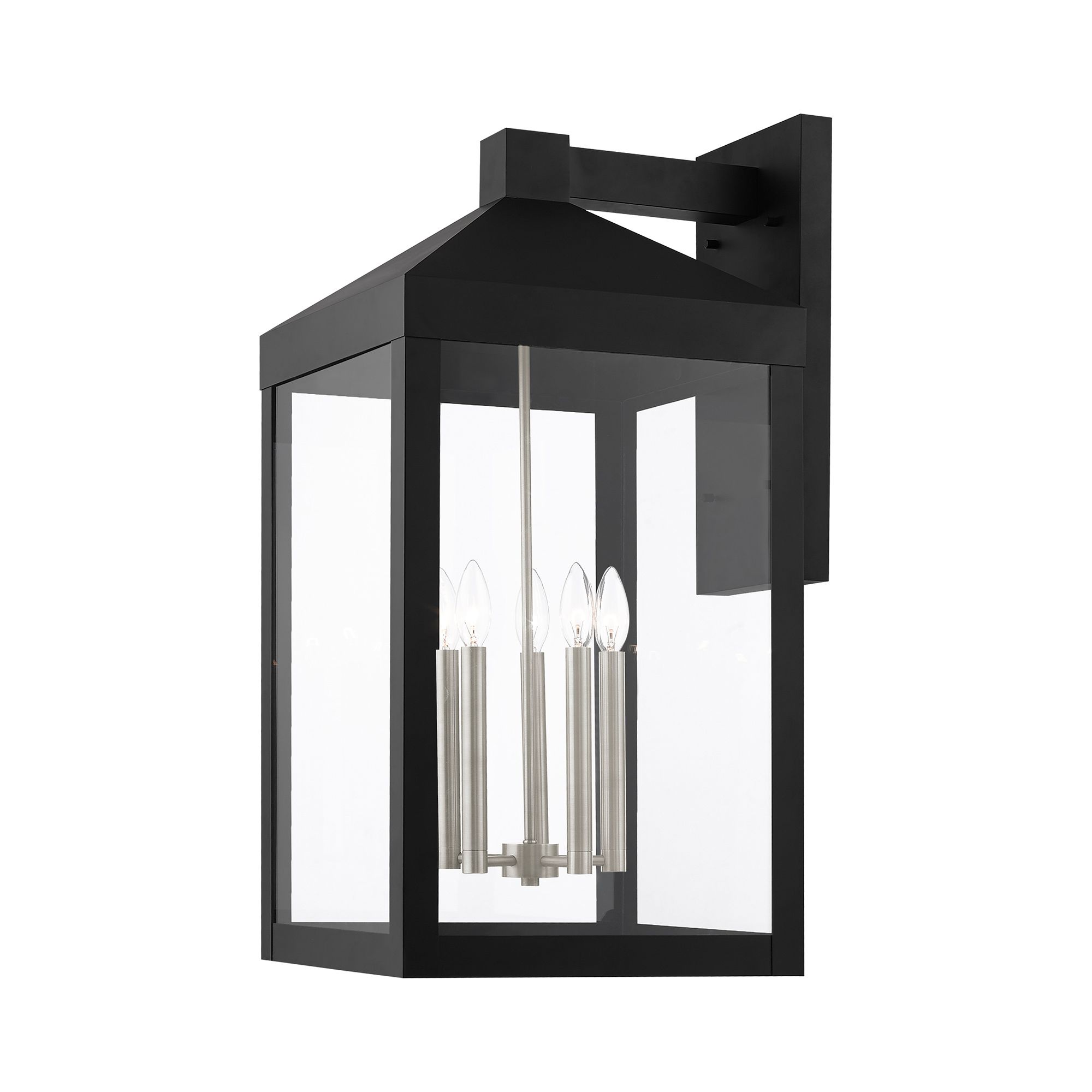 Nyack 5 Light Black Outdoor Wall Lantern