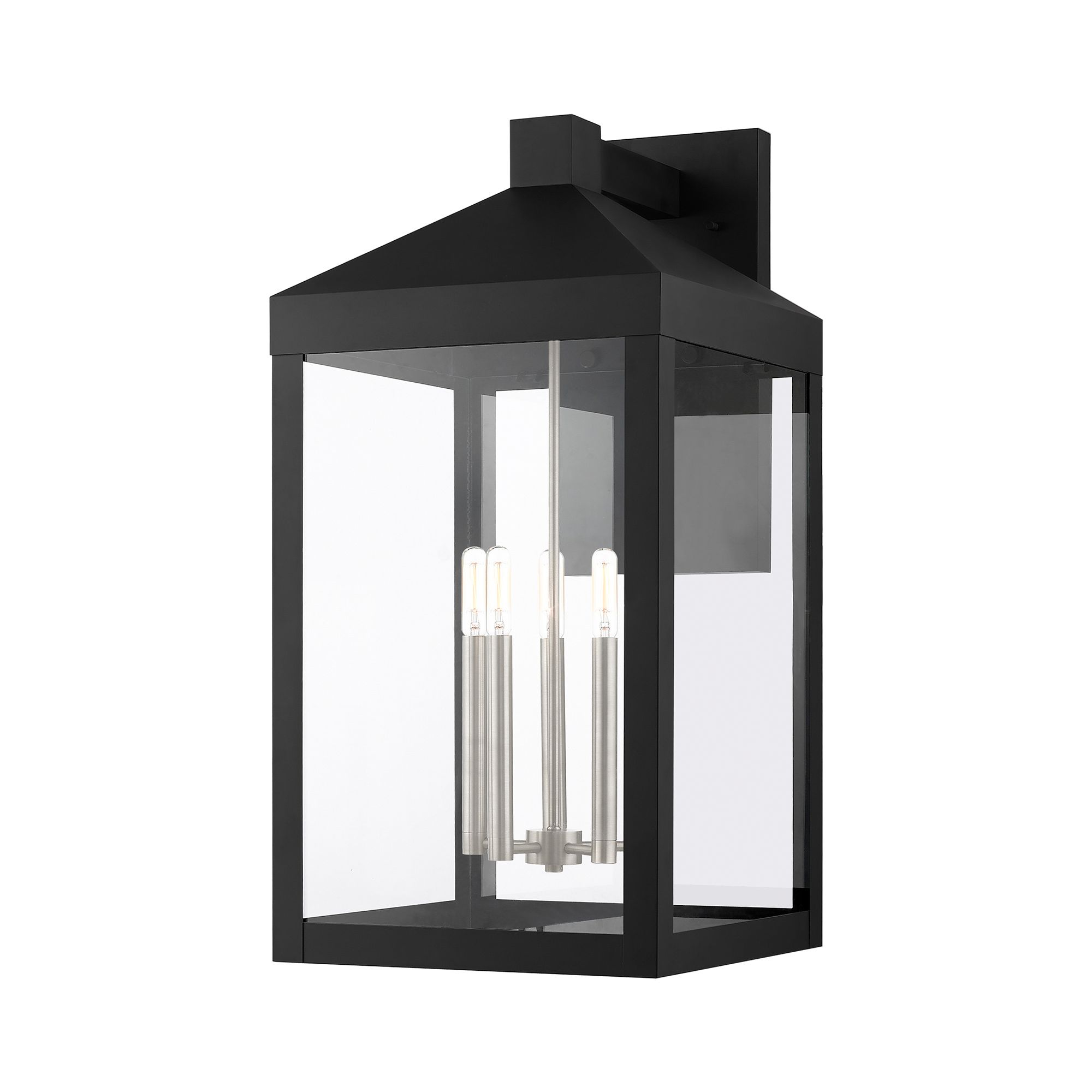 Nyack 5 Light Black Outdoor Wall Lantern
