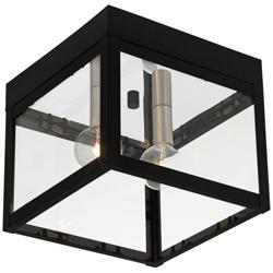 Nyack 8&quot; Wide Black Outdoor Ceiling Light