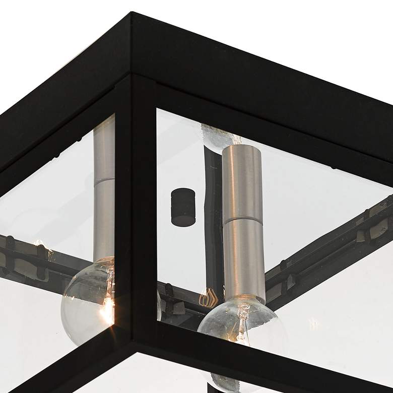 Image 3 Nyack 8" Wide Black Outdoor Ceiling Light more views
