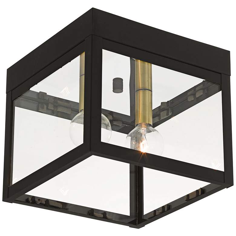 Image 1 Nyack 8 inch Wide Bronze Outdoor Ceiling Light