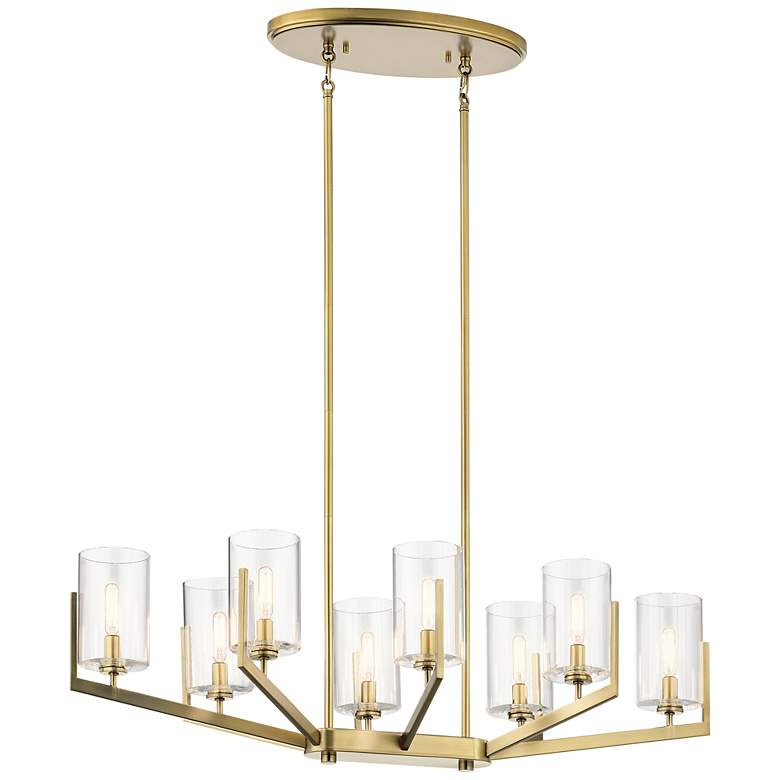 Image 3 Nye 8 Lt Chandelier Brass