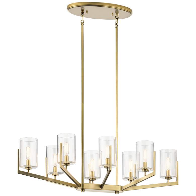 Image 3 Nye 8 Lt  Chandelier Brass