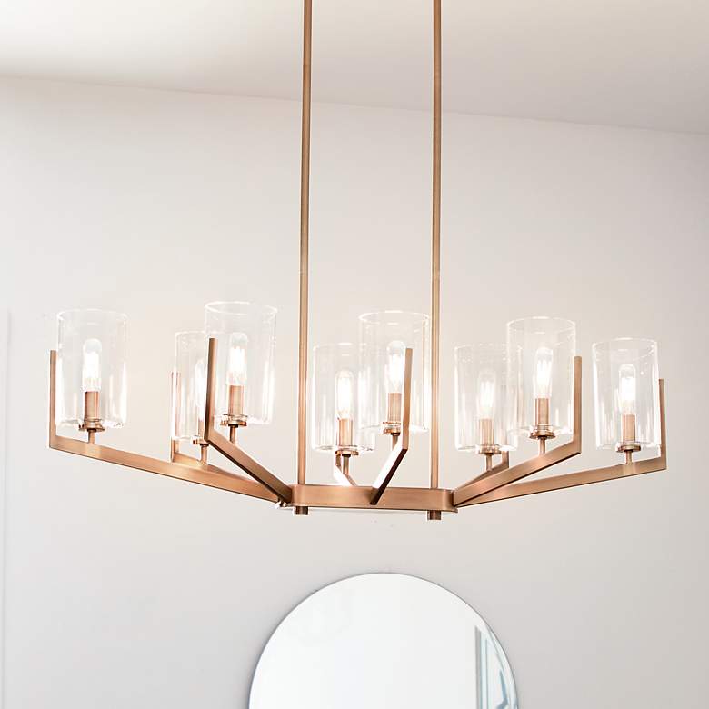 Image 2 Nye 8 Lt Chandelier Brass