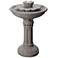 Nymph 25 1/2" High Weathered Stone Patio Bubbler Fountain