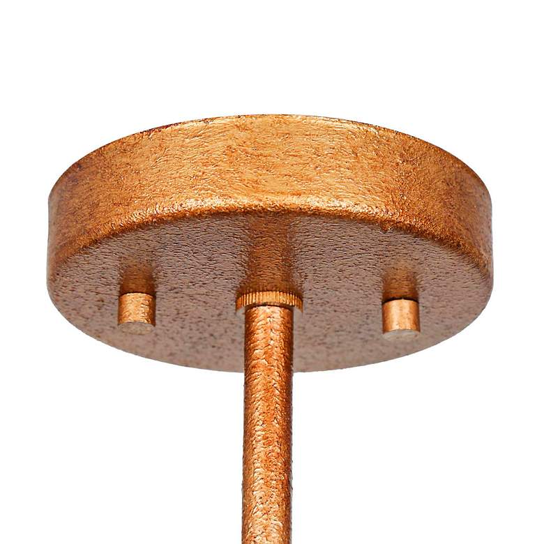 Image 5 Nymphaea 14" Wide Antique Brass Ceiling Light more views