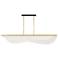 Nyra 72" Wide Plated Brass LED Linear Pendant Light