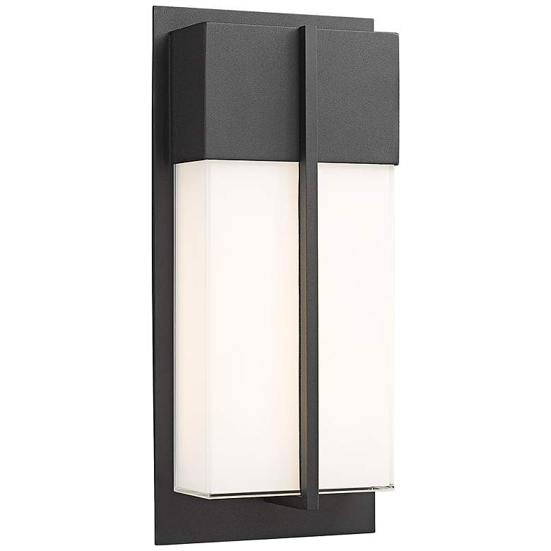 Image 1 Nyx 13" High Black LED Outdoor Wall Light