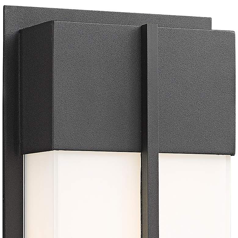Image 2 Nyx 13" High Black LED Outdoor Wall Light more views