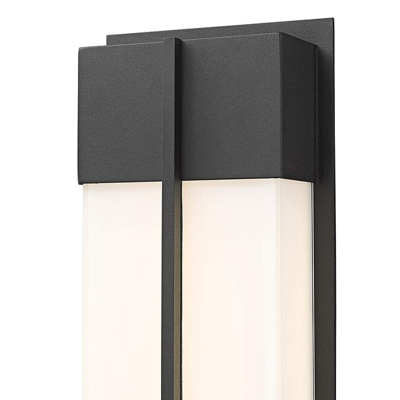 Image 3 Nyx 13" High Black LED Outdoor Wall Light more views