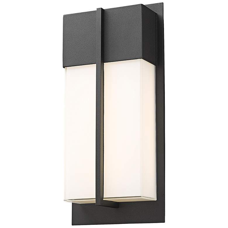 Image 4 Nyx 13" High Black LED Outdoor Wall Light more views