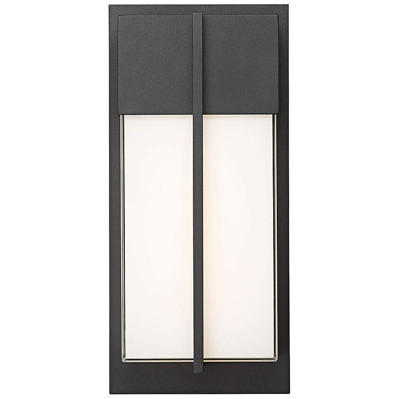 Image 5 Nyx 13" High Black LED Outdoor Wall Light more views