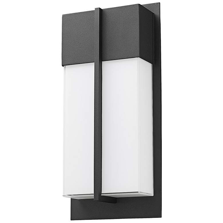 Image 6 Nyx 13" High Black LED Outdoor Wall Light more views