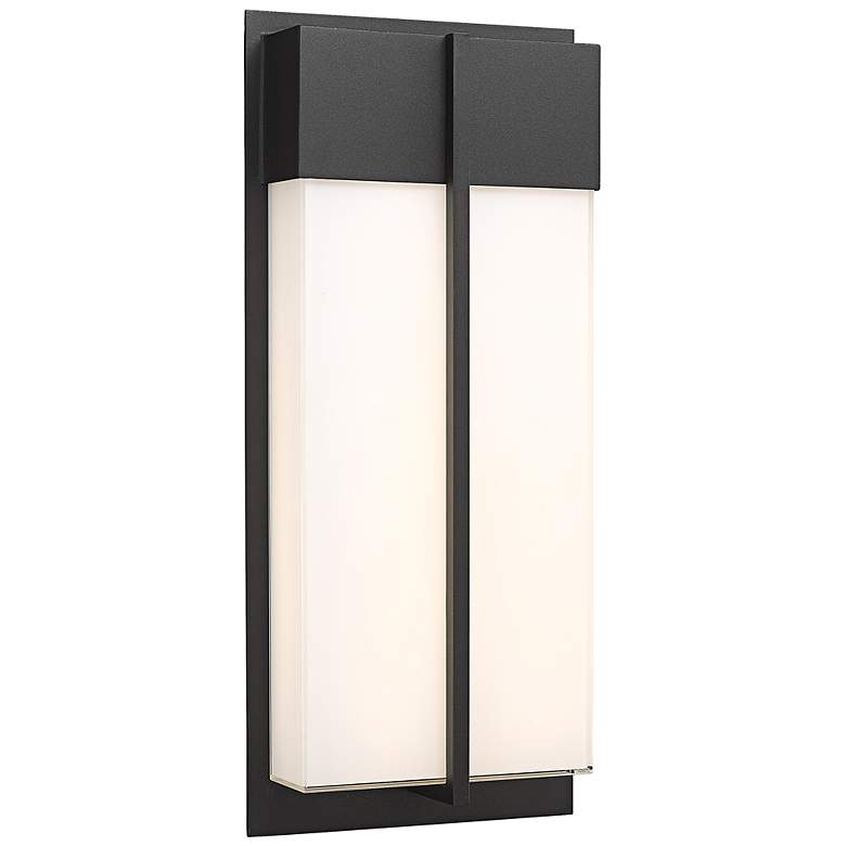 Image 2 Nyx 18" High Black LED Outdoor Wall Light