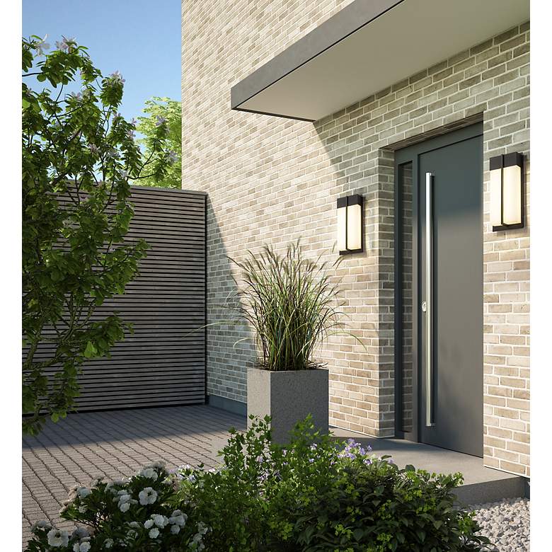 Image 4 Nyx 18" High Black LED Outdoor Wall Light more views