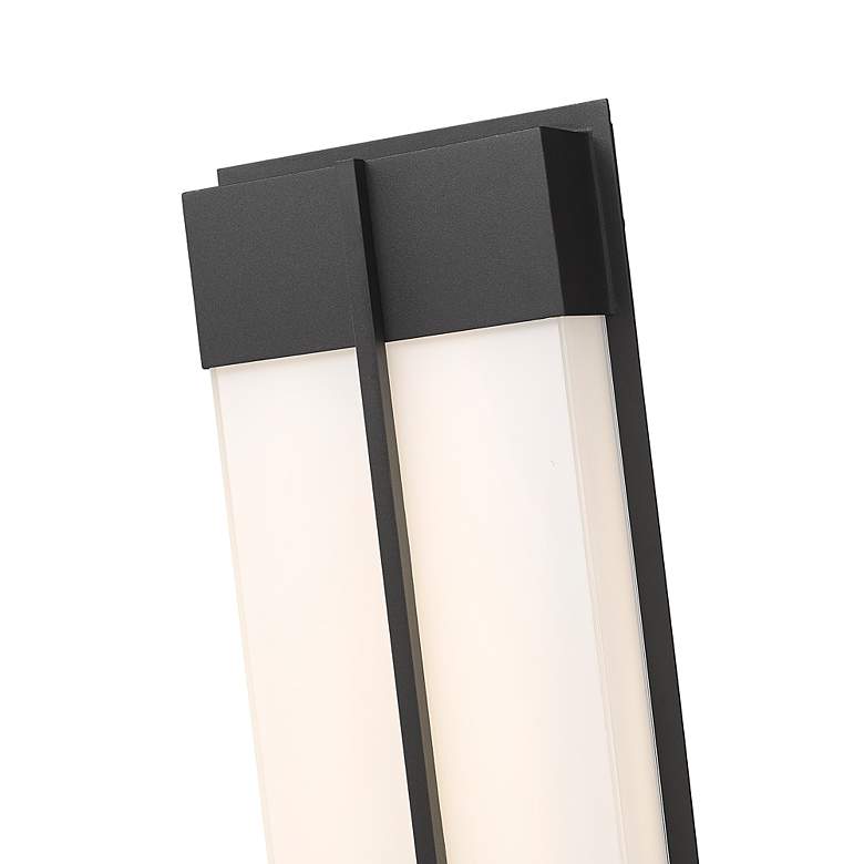 Image 7 Nyx 18" High Black LED Outdoor Wall Light more views