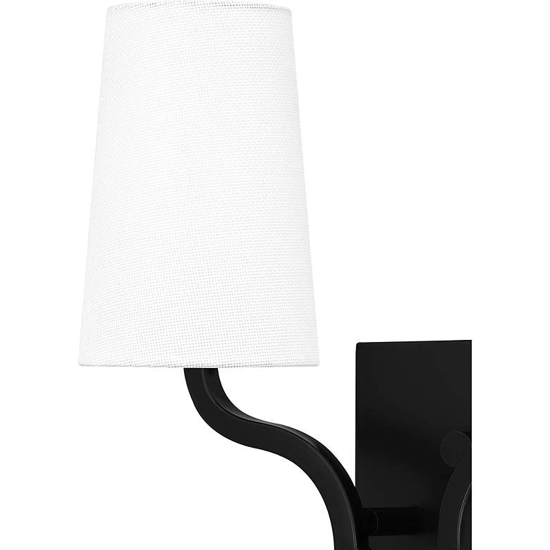 Image 4 O'Hare 2-Light Matte Black Wall Sconce more views