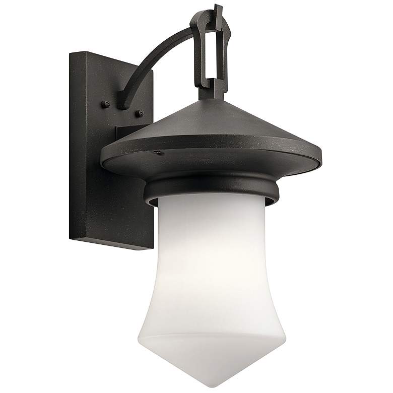 Image 1 Oak Glen 17 1/2" High Distressed Bronze Outdoor Wall Light