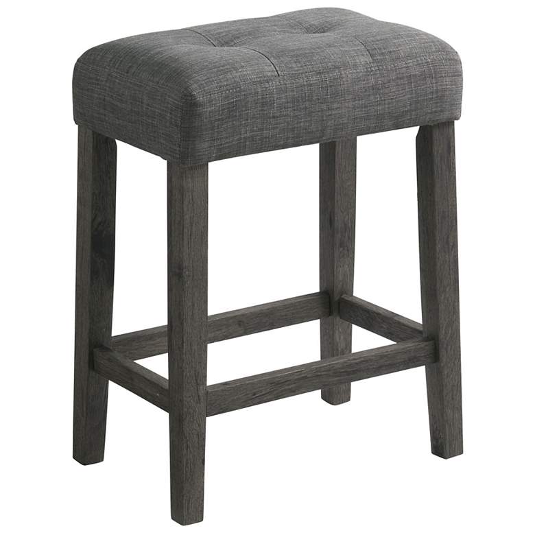 Image 3 Oak Lawn Dark Gray 4-Piece Table and Stool Set w/ USB Ports more views