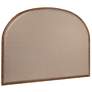 1_Oak & Linen Arch King Size Headboard, Natural