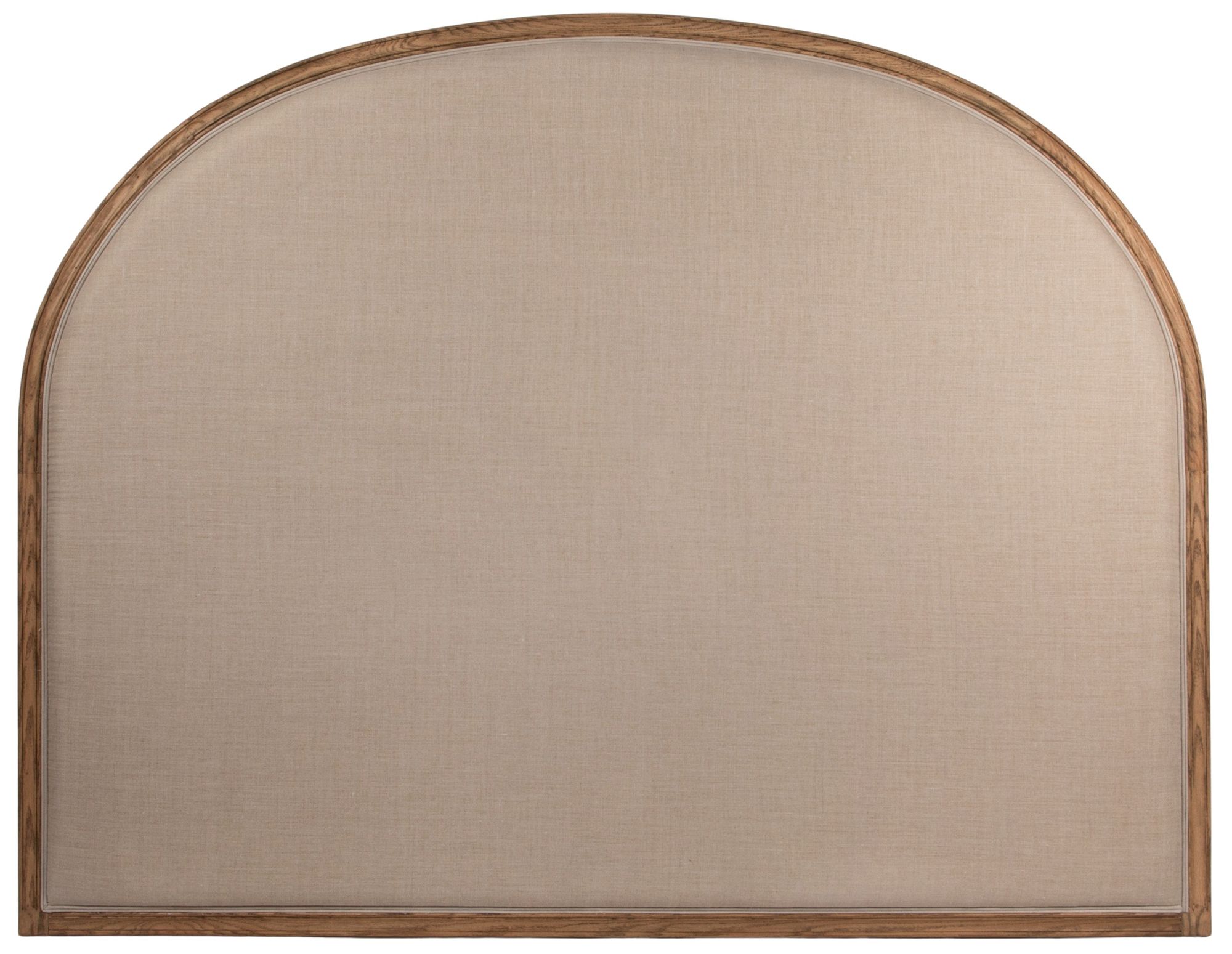 Image 2 Oak & Linen Arch King Size Headboard, Natural more views