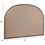 3_Oak & Linen Arch King Size Headboard, Natural more views