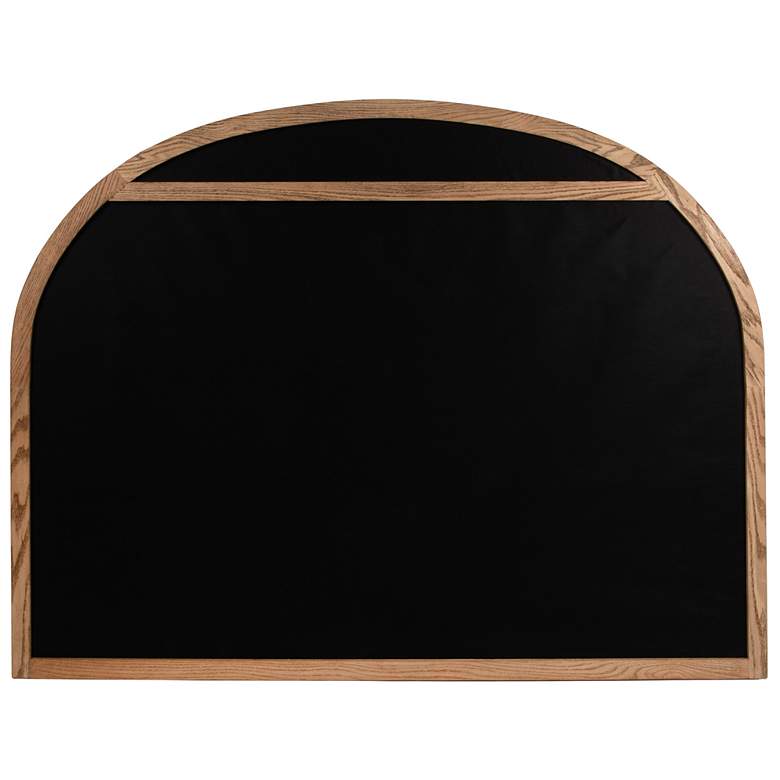 Image 5 Oak & Linen Arch King Size Headboard, Natural more views