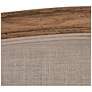 5_Oak & Linen Arch Queen Size Headboard, Natural more views