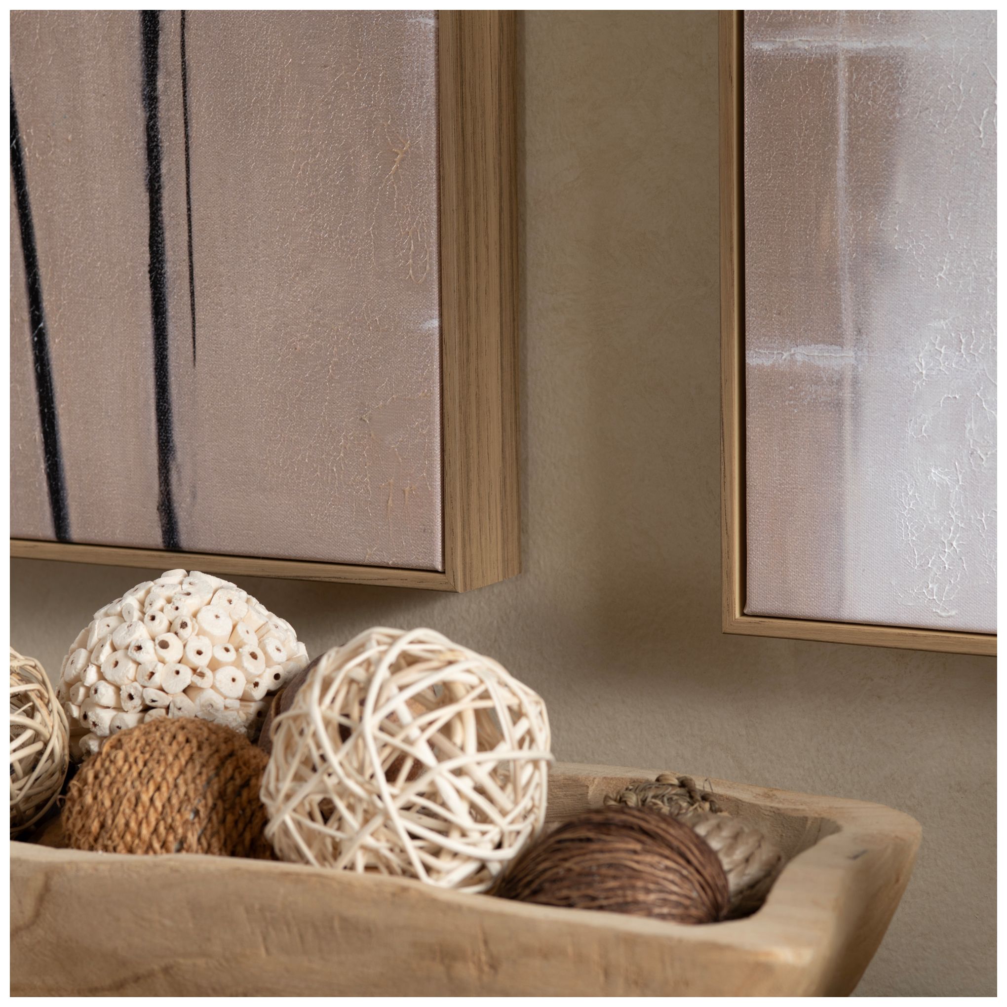 Thumbnail2 of Oak Lines - Abstract Framed Canvas Set - Set of 2 - 30 x 50 more views