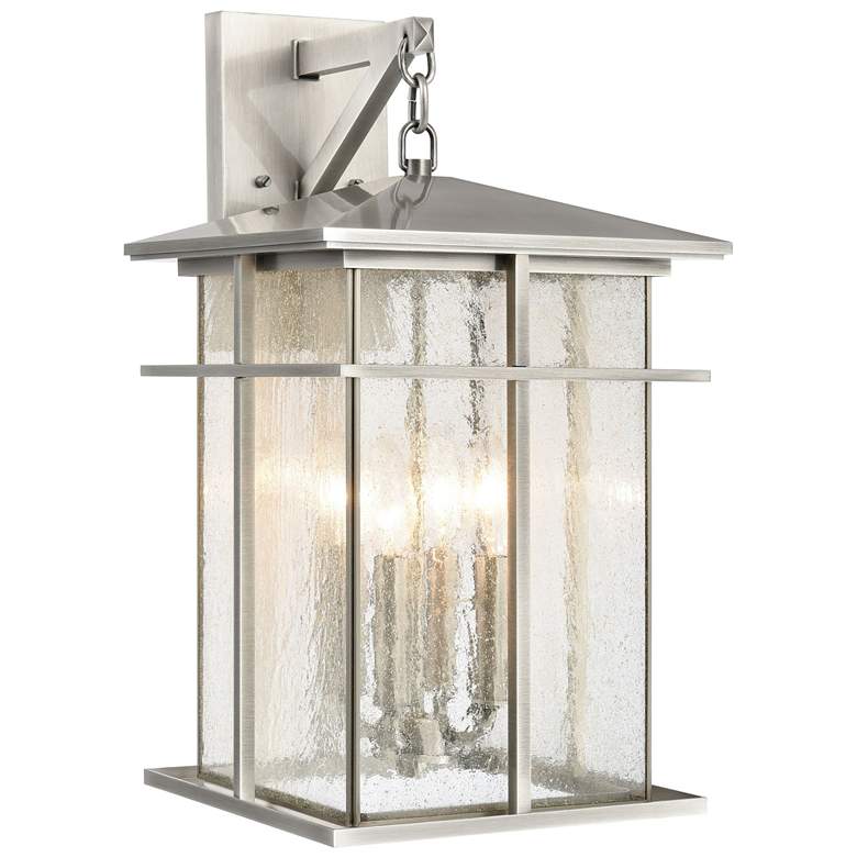 Image 1 Oak Park 20" High 4-Light Outdoor Sconce - Antique Brushed Aluminum