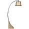 Oak River Gray and Blond Mica Arc Floor Lamp w/ Smart Socket