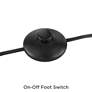 6_Oak River Gray and Blond Mica Arc Floor Lamp with USB Dimmer more views