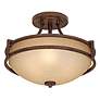 Oak Valley Collection 18" Wide Scavo Glass Ceiling Light in scene