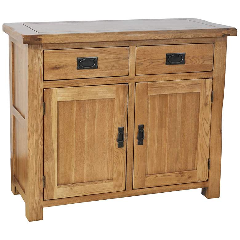 Image 1 Oakdale Wood 2-Drawer Accent Cabinet