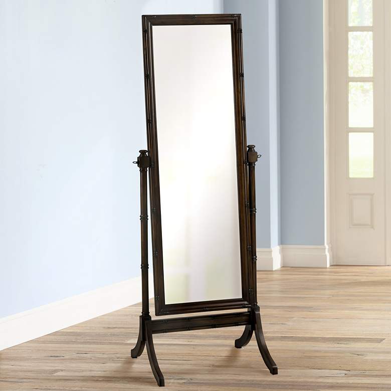 Image 1 Oakes 26 1/2 inch x 68 1/2 inch Tilting Cheval Mirror