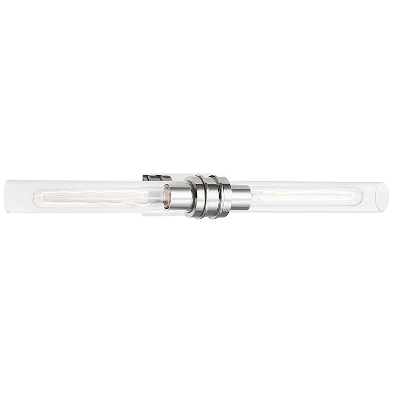 Image 1 Oakfield 24 inch Wide Polished Nickel 2-Light Bath Light