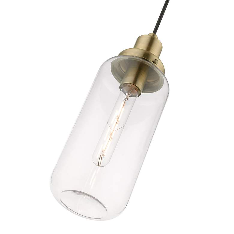 Image 6 Oakhurst 1 Light Antique Brass Mini Pendant more views