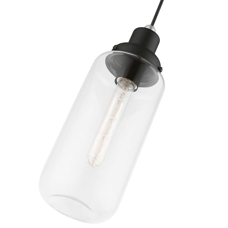 Image 7 Oakhurst 1 Light Black with Brushed Nickel Accent Mini Pendant more views