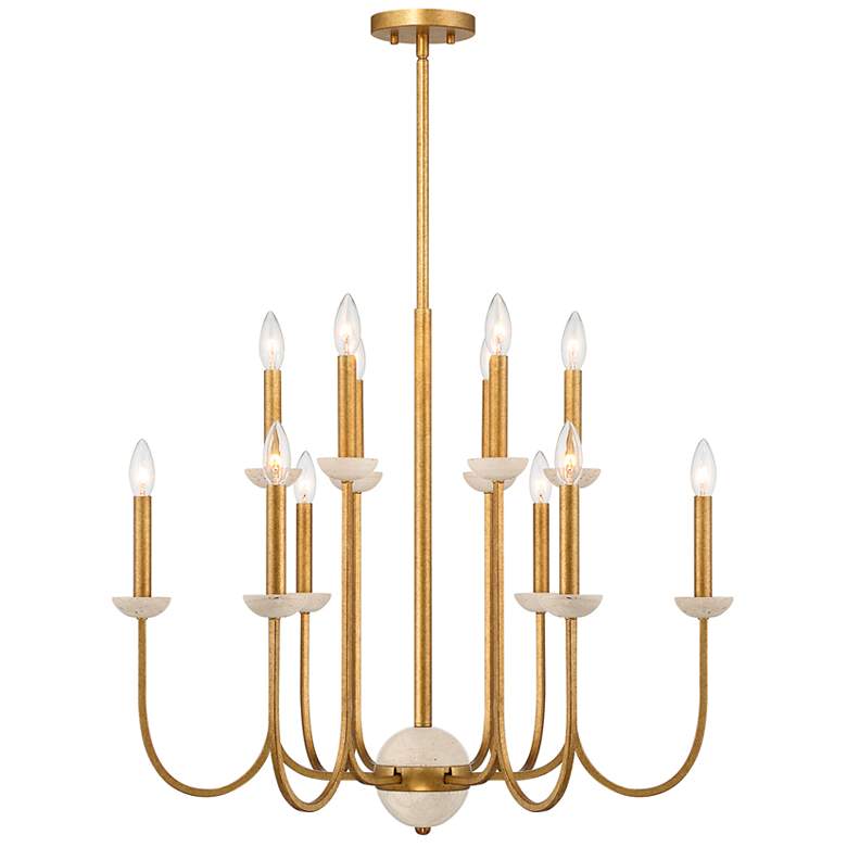 Image 1 Oakhurst 12-Light Chandelier in Antique Gold