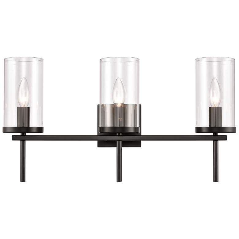 Image 1 Oakland 23" Wide 3-Light Vanity Light - Black