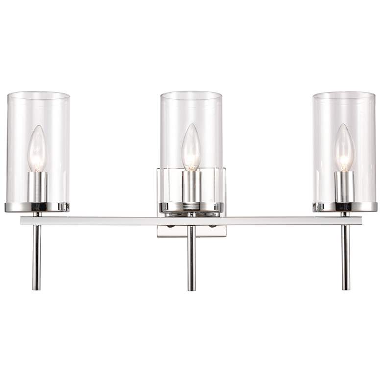 Image 1 Oakland 23 inch Wide 3-Light Vanity Light - Chrome