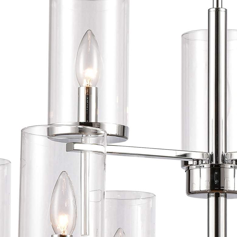 Image 2 Oakland 28.5" Wide 9-Light Chandelier - Chrome more views