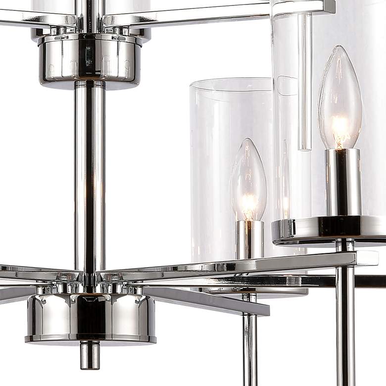 Image 3 Oakland 28 1/2" Wide Chrome 9-Light Chandelier more views