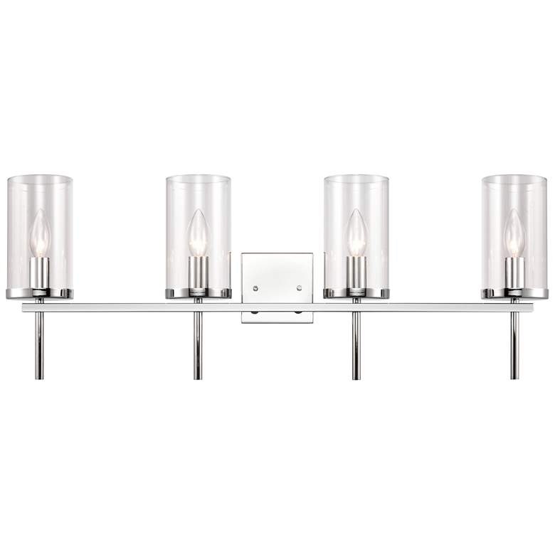 Image 1 Oakland 32.5 inch Wide 4-Light Vanity Light - Chrome