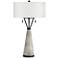Oakland Gray Wash Tapered Table Lamp