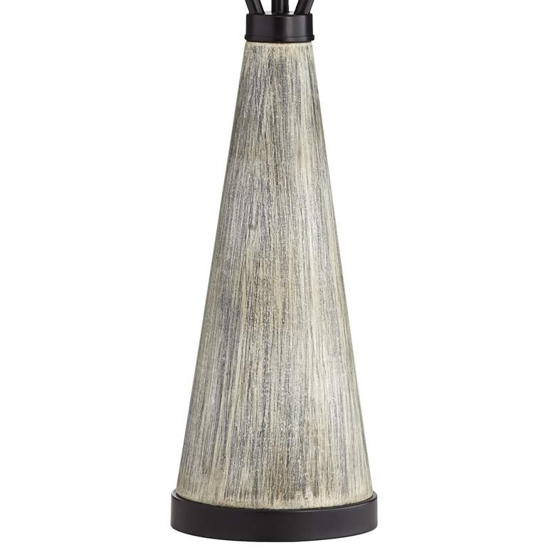 Image 5 Oakland Gray Wash Tapered Table Lamp more views