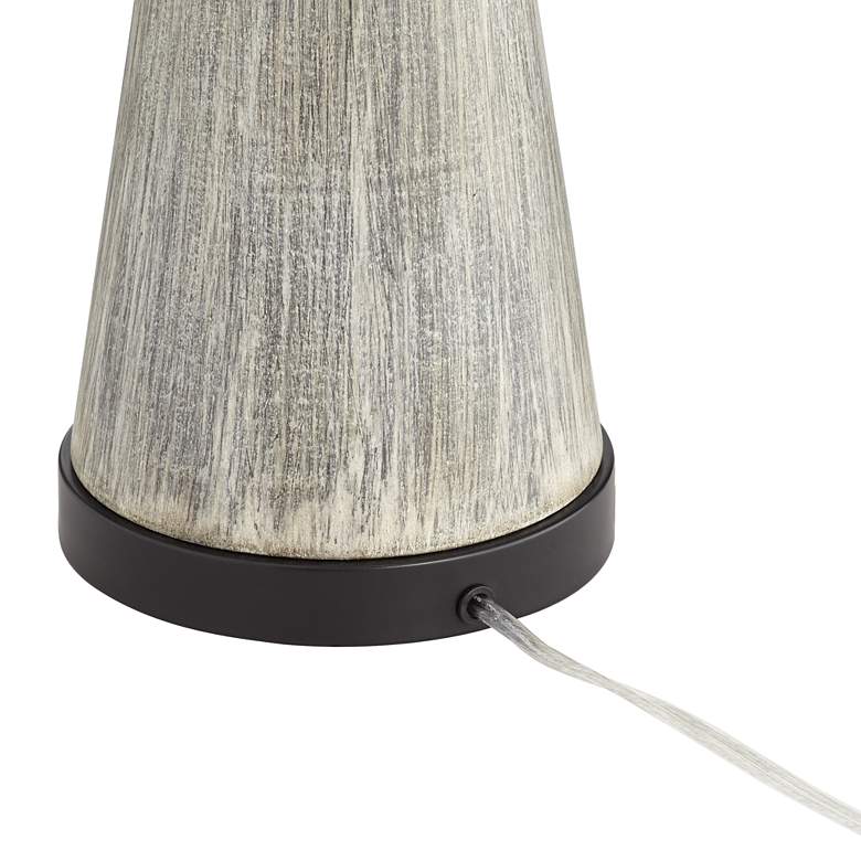 Image 7 Oakland Gray Wash Tapered Table Lamp more views