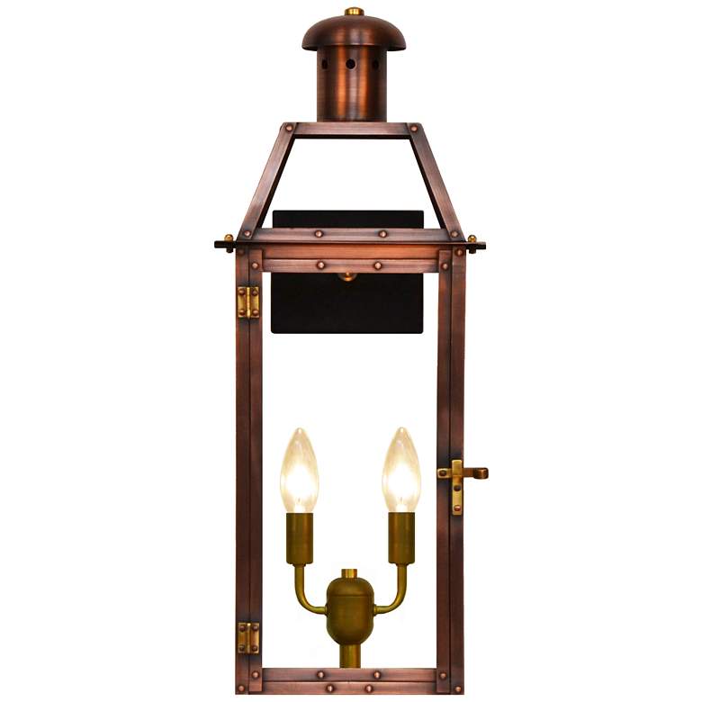 Image 1 Oakley 25 1/2" High Antique Copper 2-Light Outdoor Wall Light