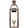 Oakley 32 1/2" High Antique Copper 3-Light Outdoor Wall Light