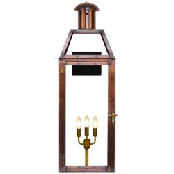 Oakley 32 1/2" High Antique Copper 3-Light Outdoor Wall Light